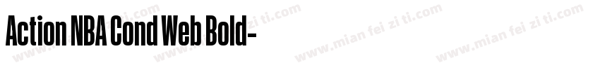 Action NBA Cond Web Bold字体转换